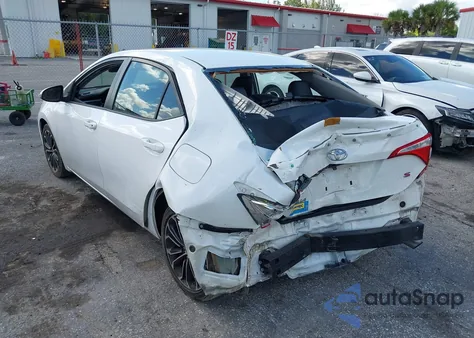 2015 Toyota Corolla S Plus z USA, uszkodzony, nr VIN 2T1BURHE5FC464627